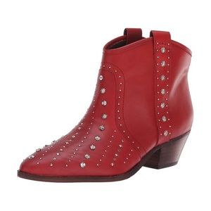 Sam Edelman Brian Leather Ankle Cowboy Boots